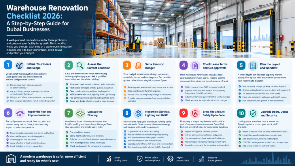 Warehouse Renovation Checklist 2026